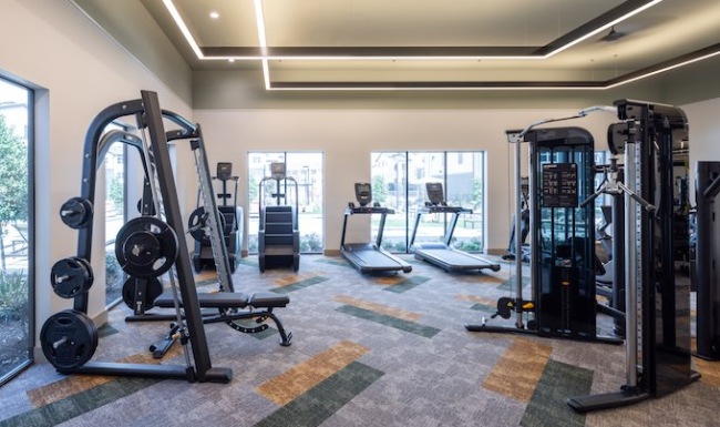 fitness center with cross fit training