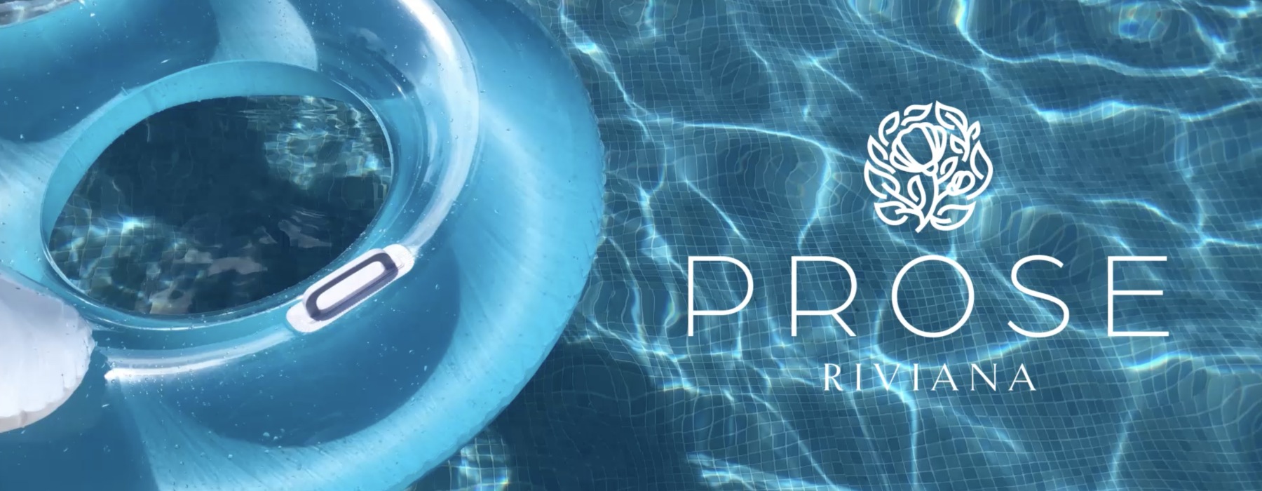 pool showing a logo overlay